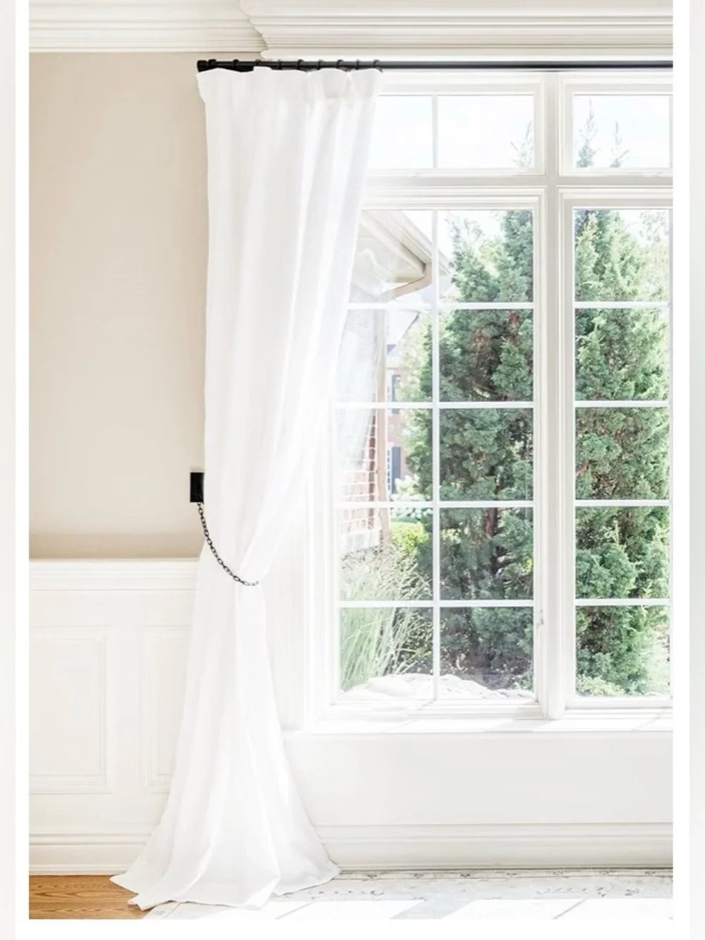 1 1/4” Curtain Rod 14 Ft - BLACK